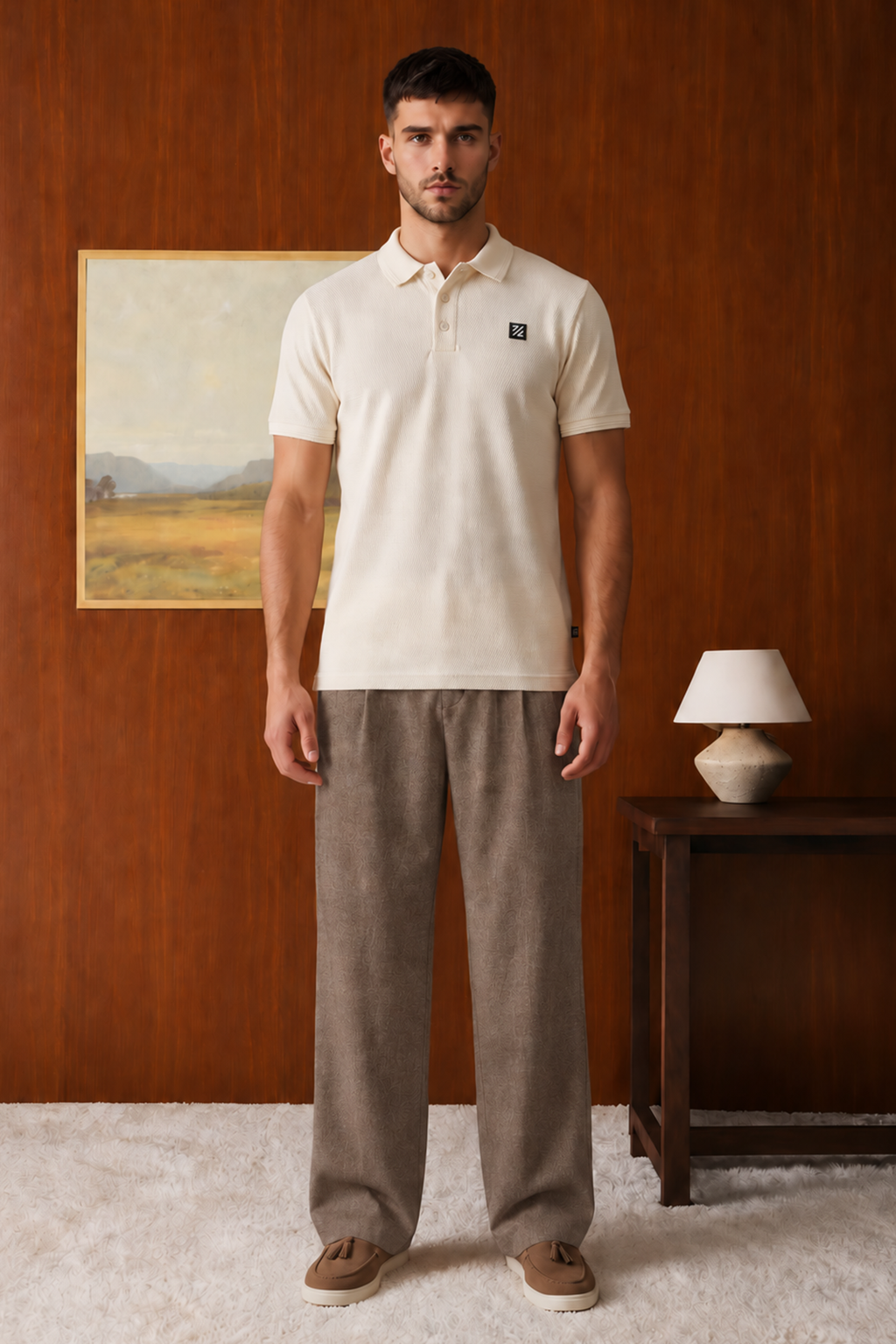 Textured Polo - 6005