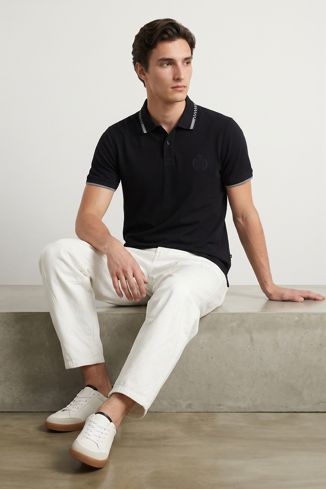 Geomatery Collar Polo - 6002
