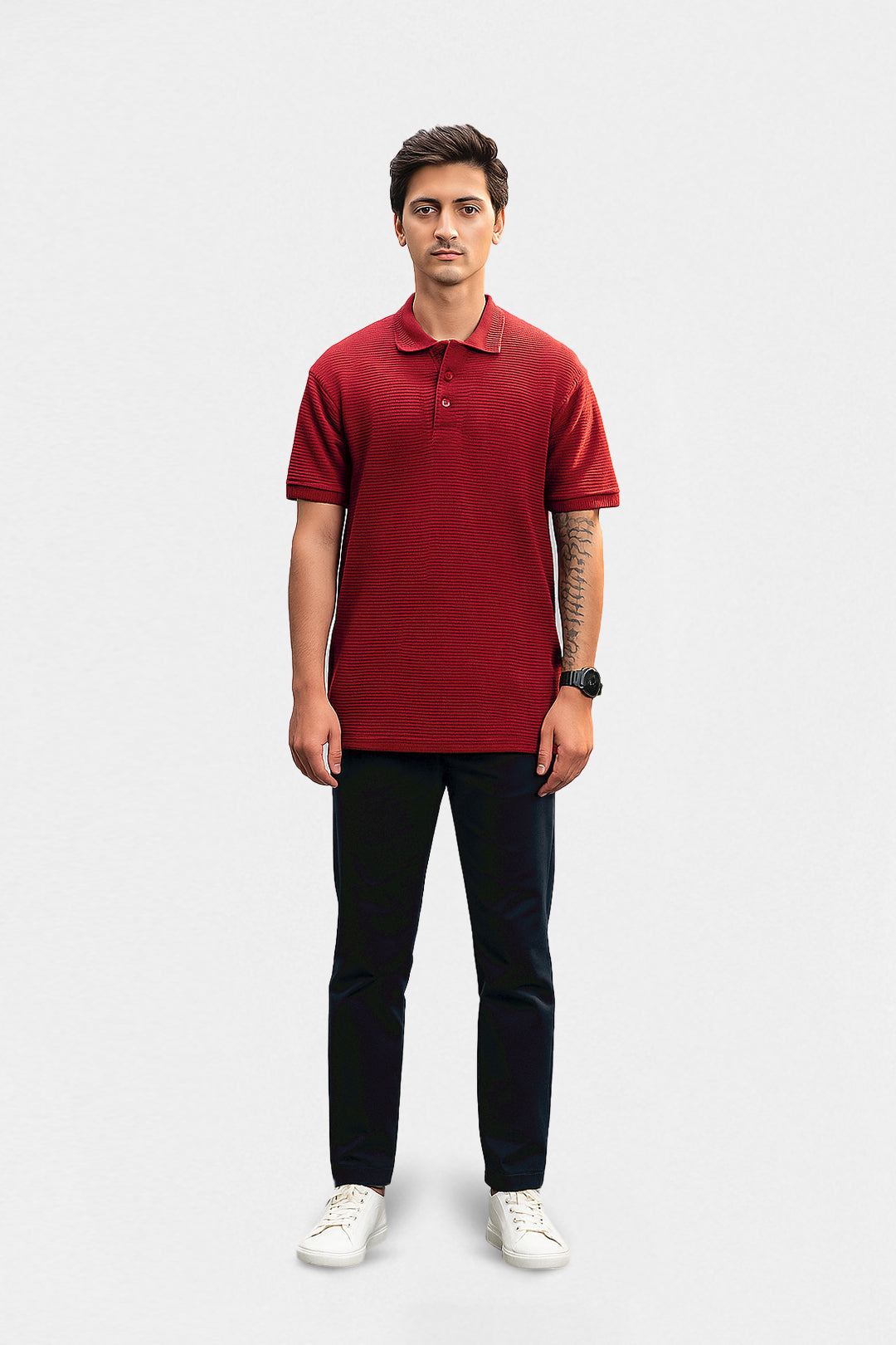 Textured Polo - 5001