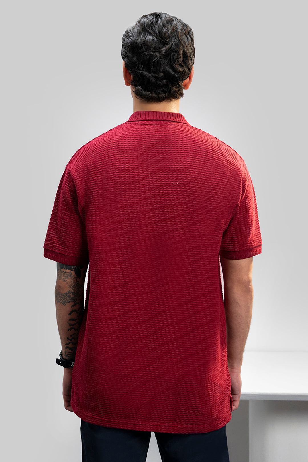 Textured Polo - 5001