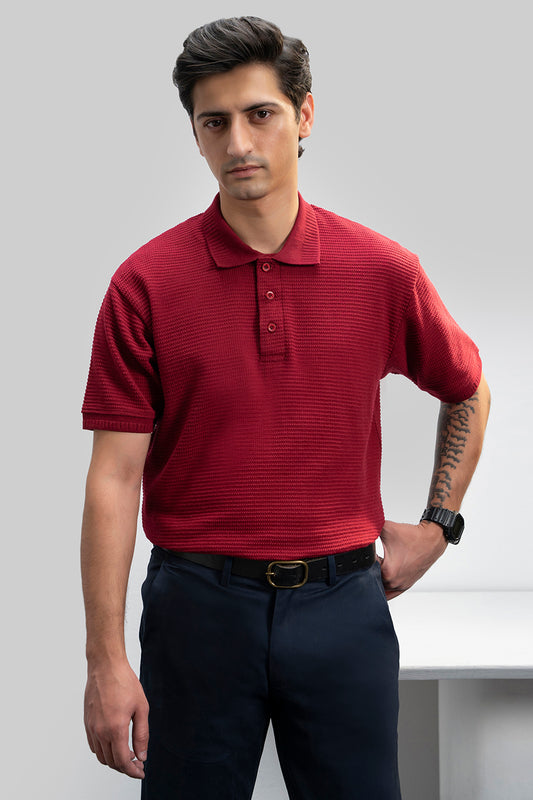 Textured Polo - 5001