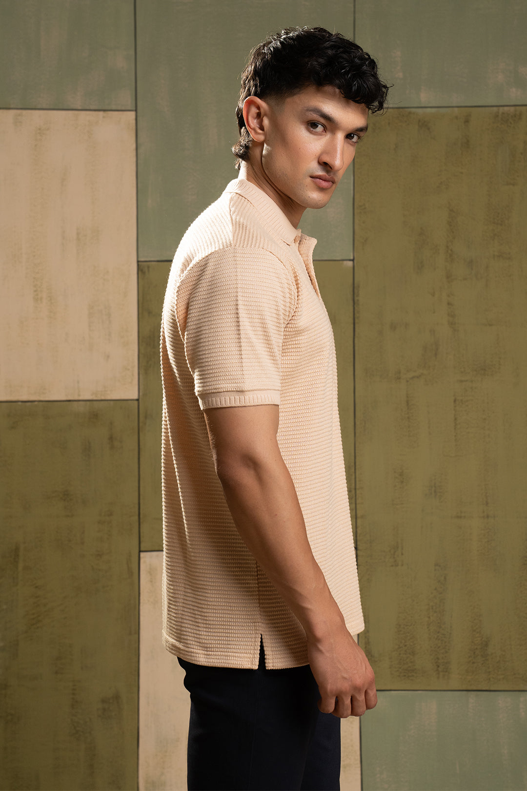Textured Polo - 5003