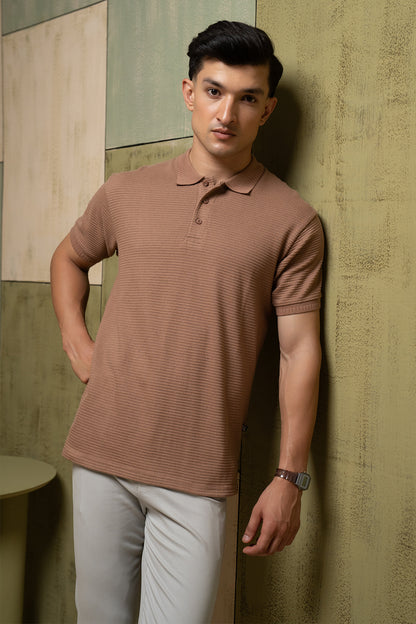 Textured Polo - 5004