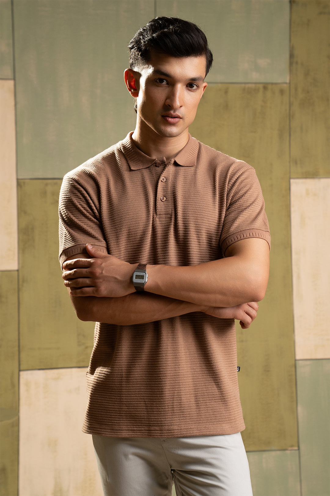 Textured Polo - 5004