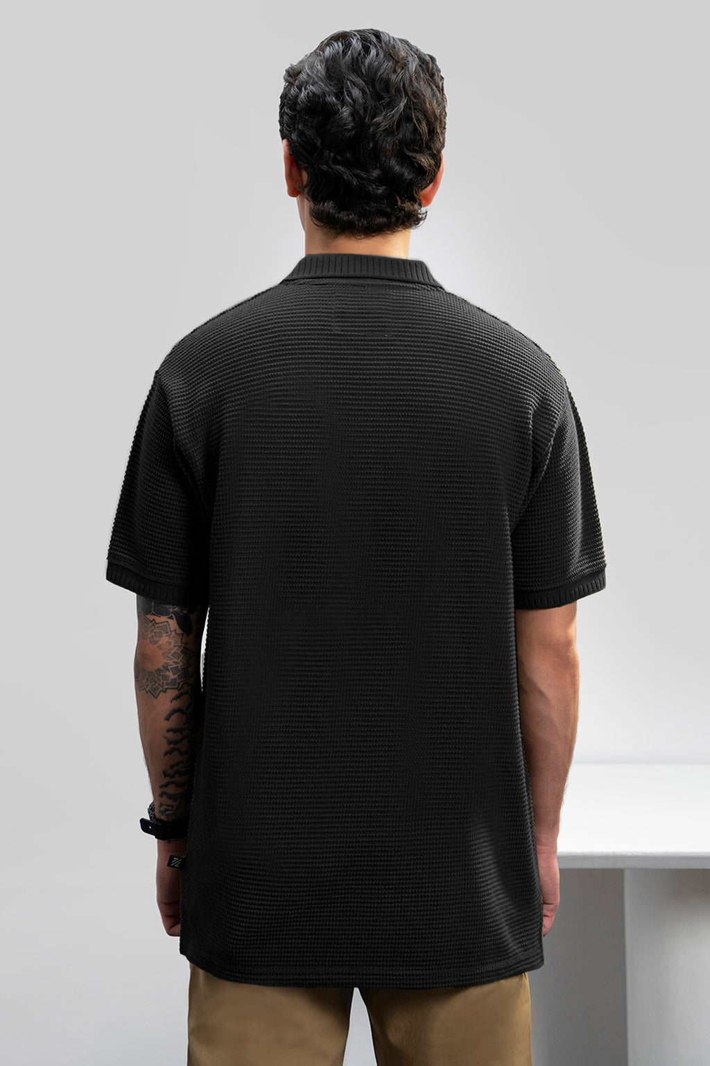 Textured Polo - 5002