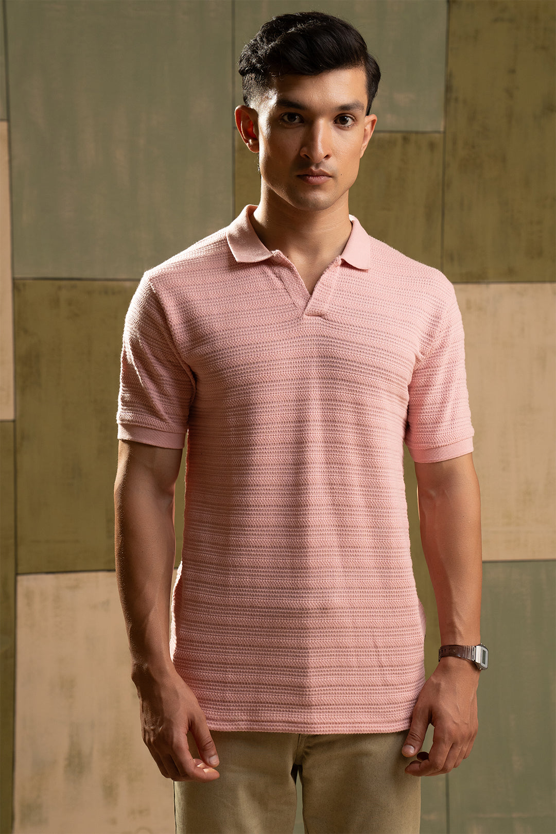 Textured Polo - 5004