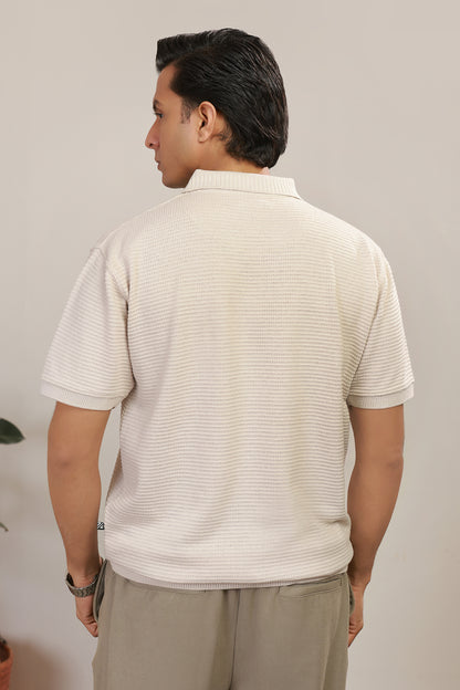 Loose Guage Zipper Polo - 6001