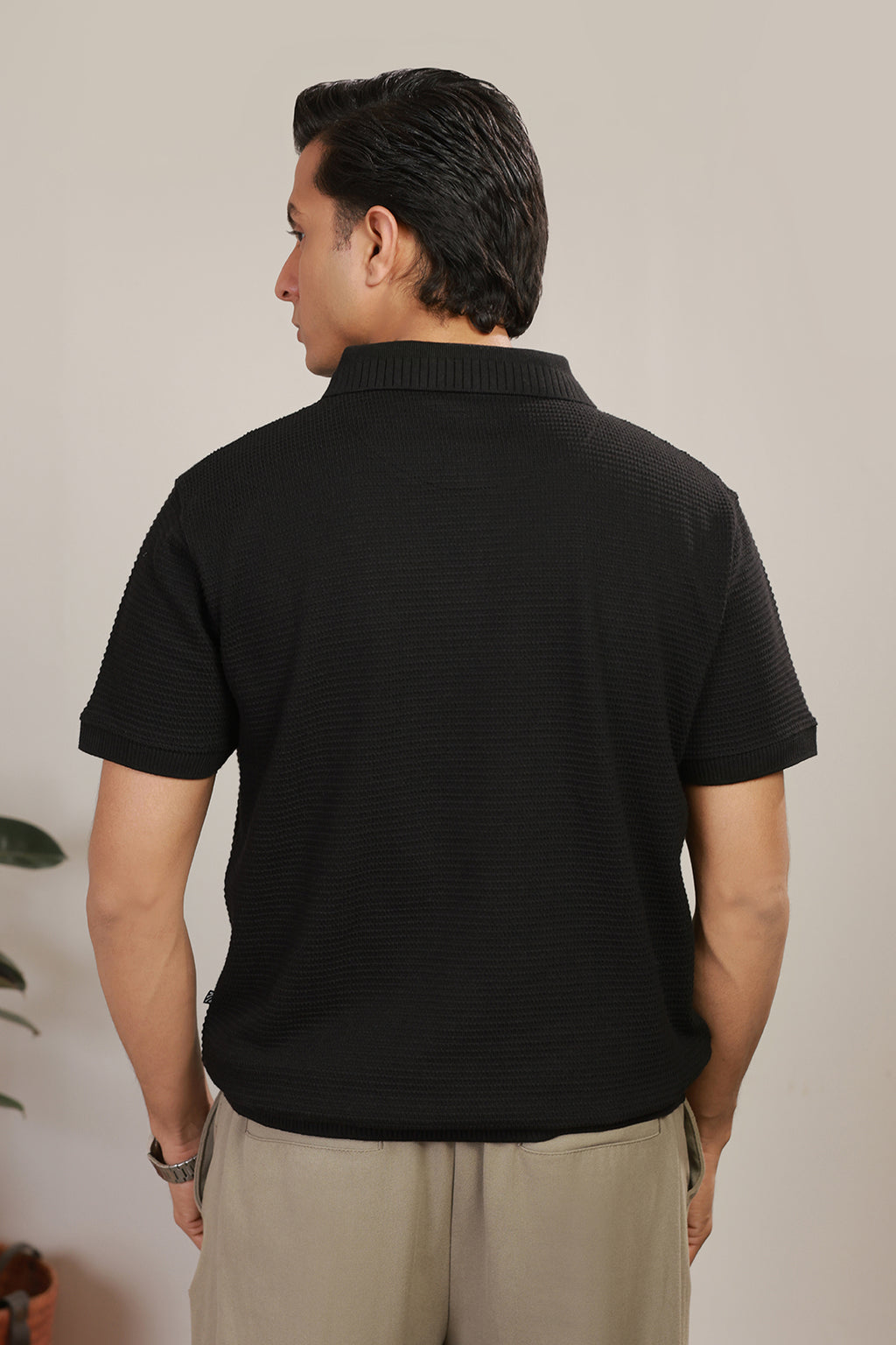 Loose Guage Zipper Polo - 6001