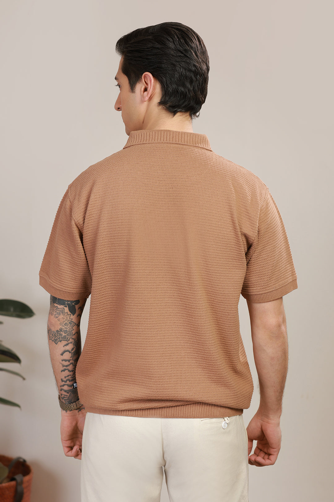 Loose Guage Zipper Polo - 6001