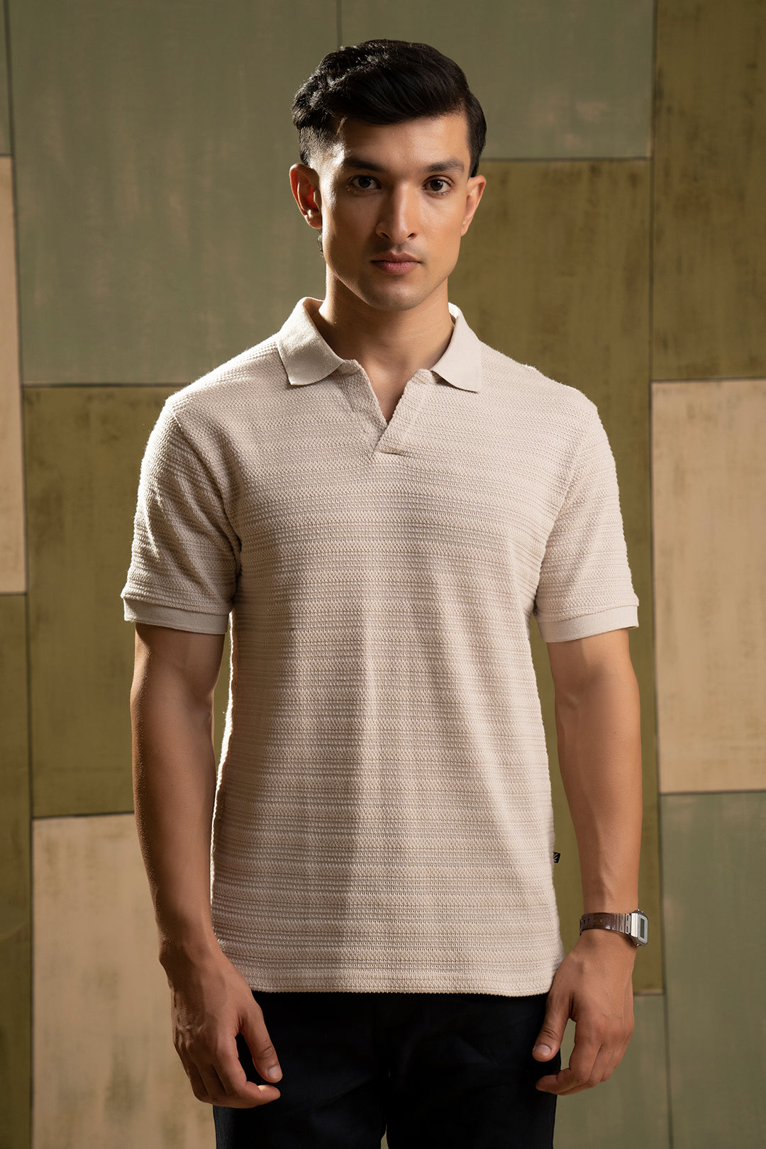Textured Polo - 5001