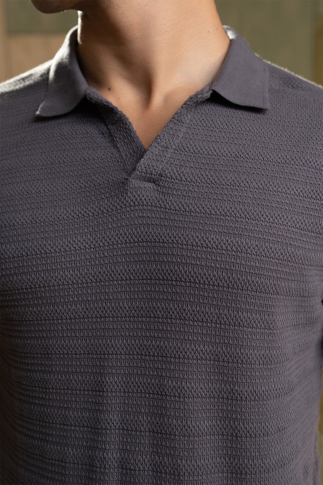 Textured Polo - 5003