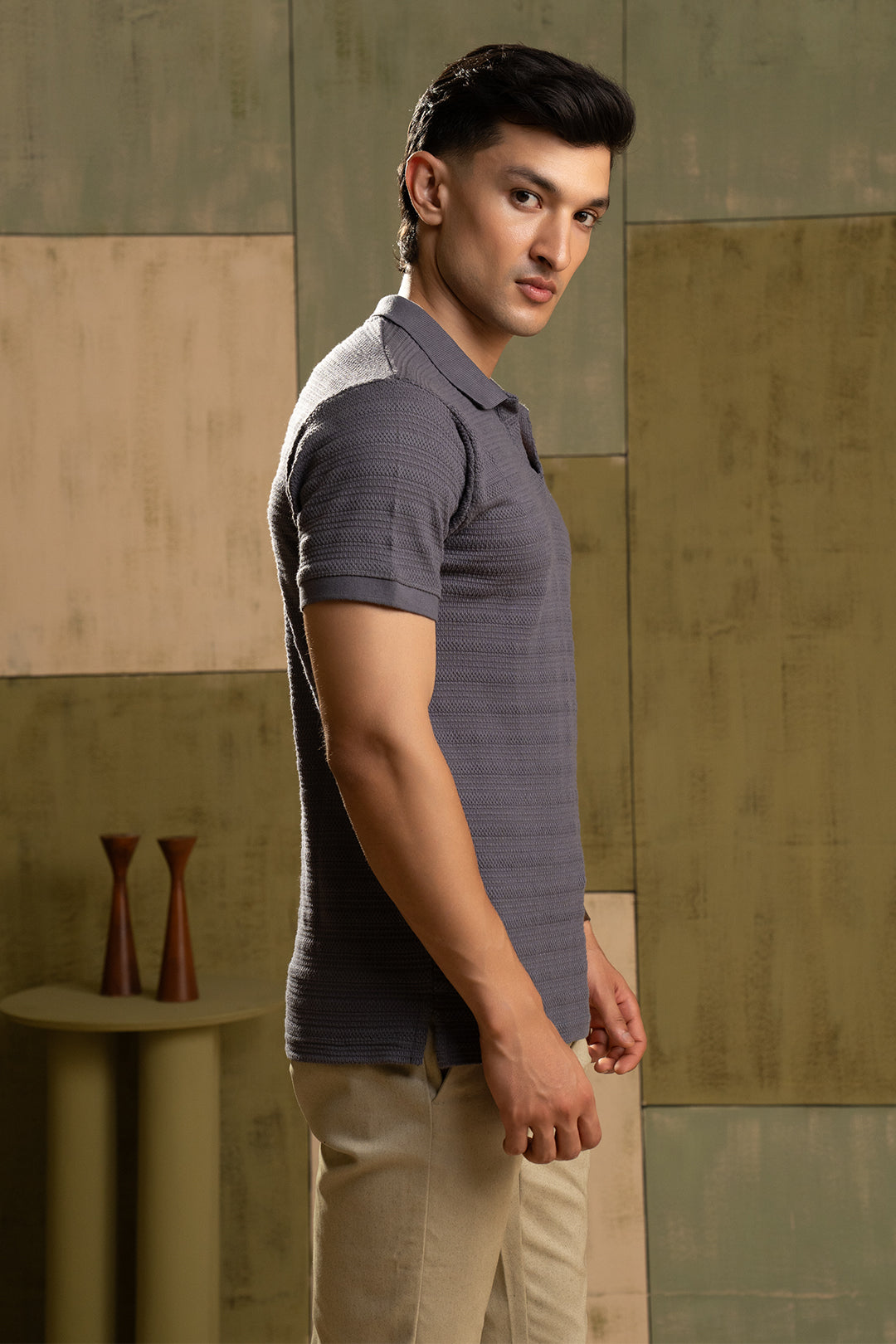 Textured Polo - 5003