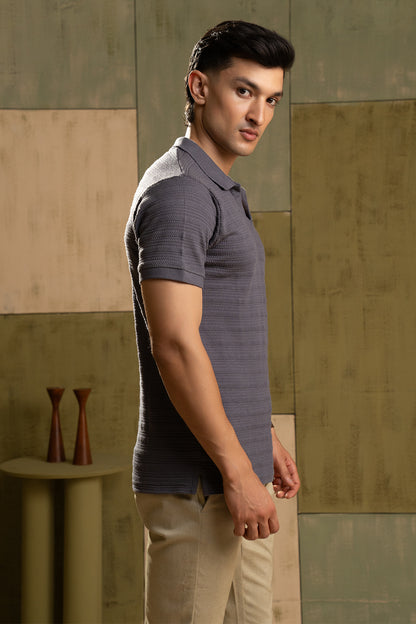 Textured Polo - 5003