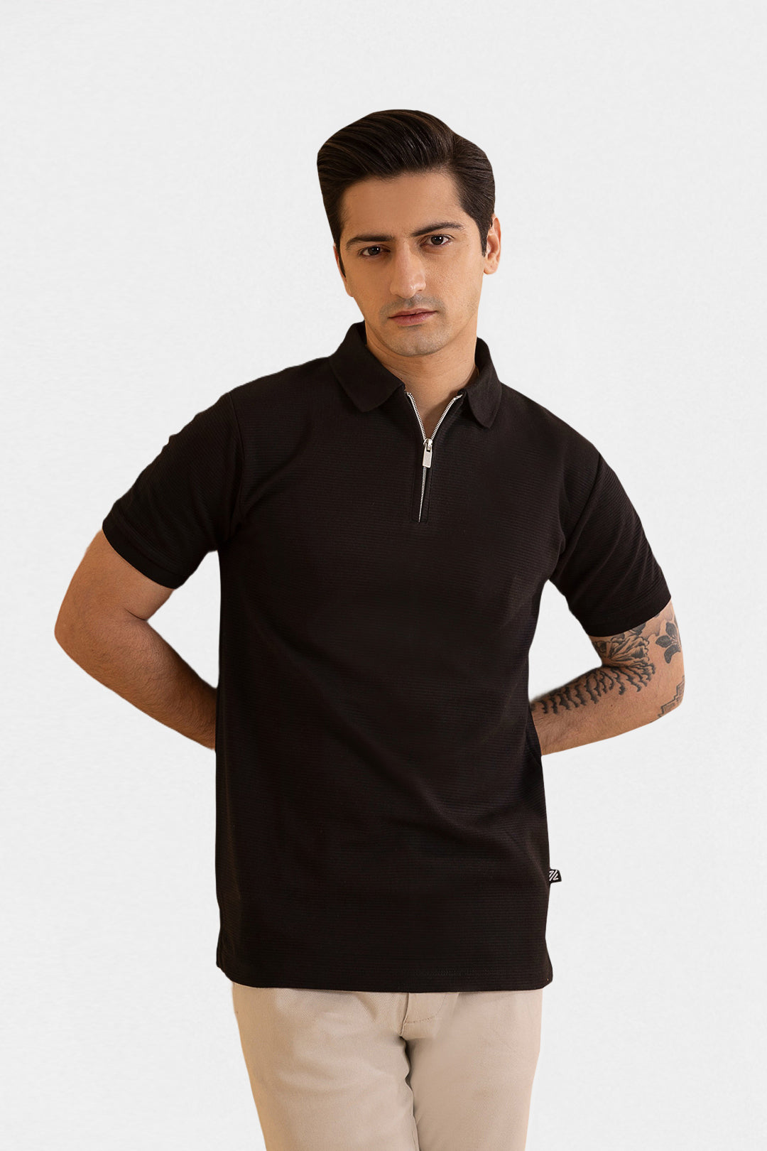 Ottoman Zipper Polo - 5001