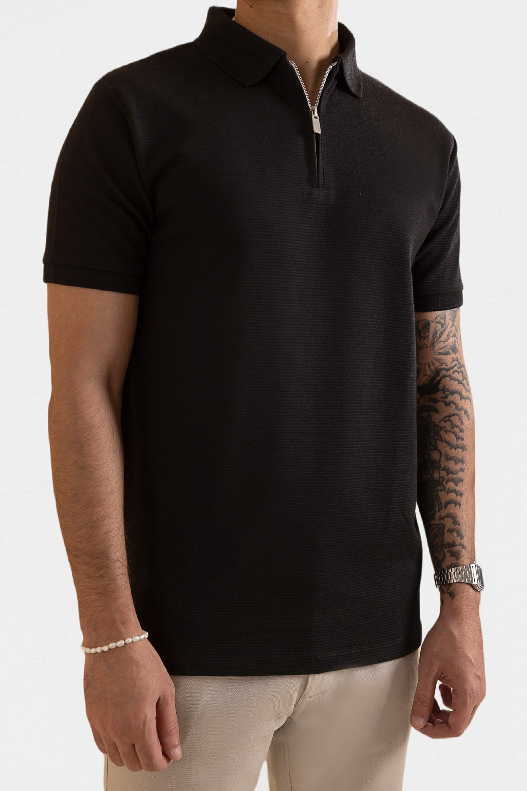 Ottoman Zipper Polo - 5001