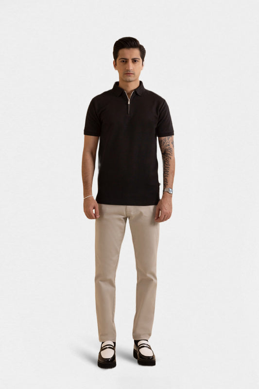 Ottoman Zipper Polo - 5001