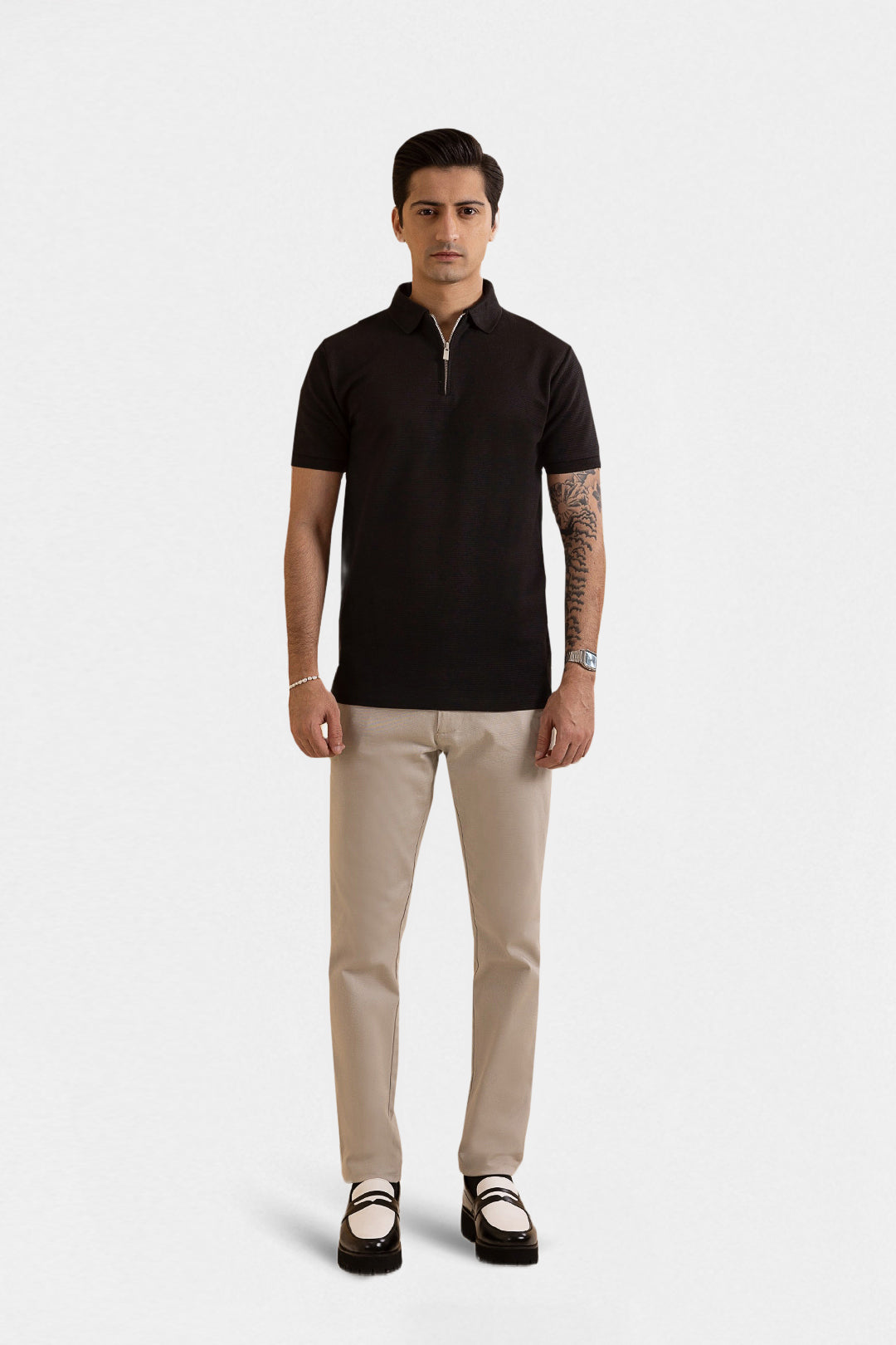Ottoman Zipper Polo - 5001