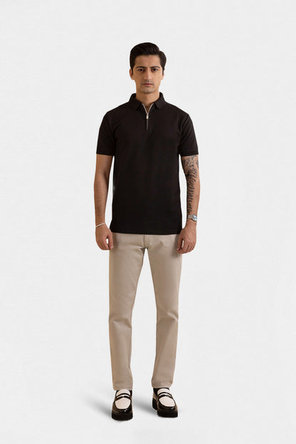 Ottoman Zipper Polo - 5001