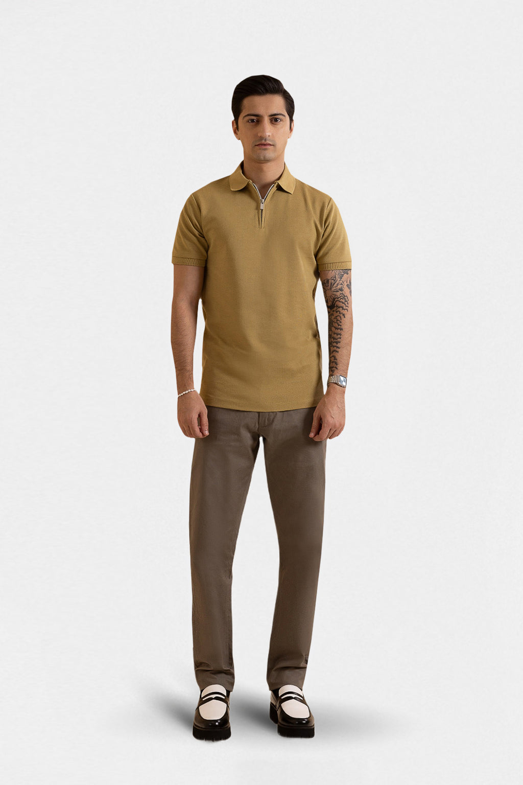 Ottoman Zipper Polo - 5001