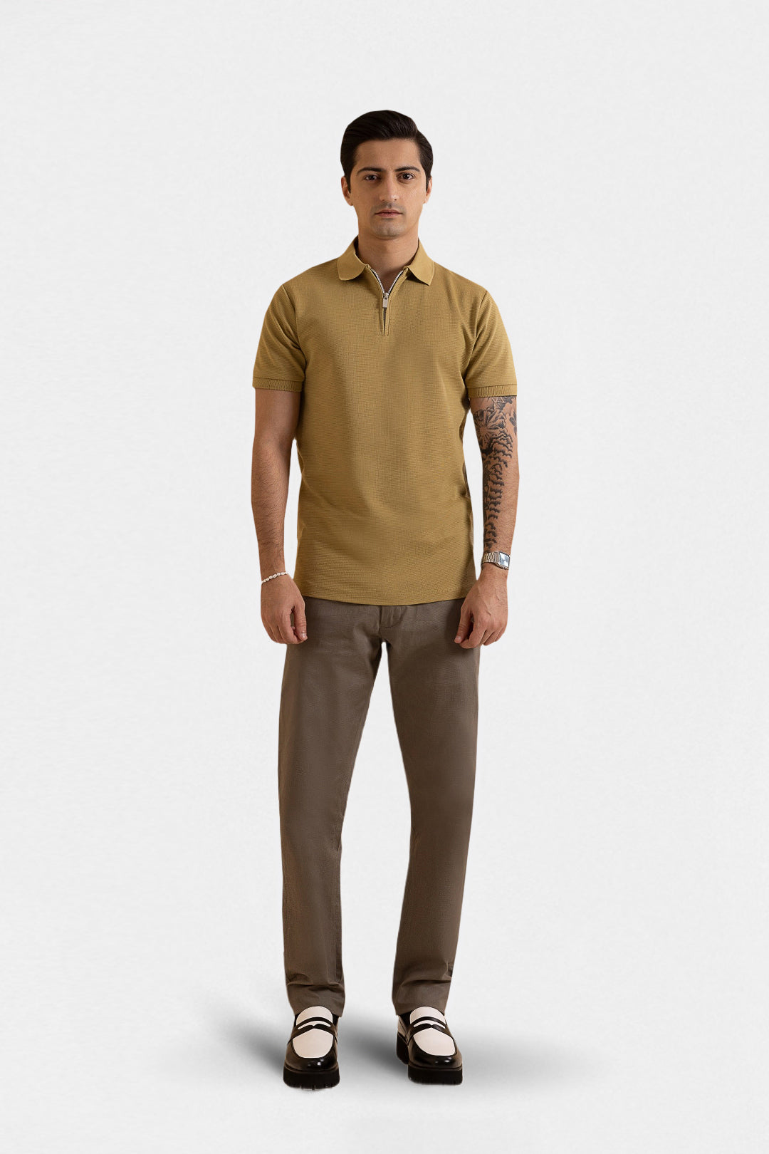 Ottoman Zipper Polo - 5001