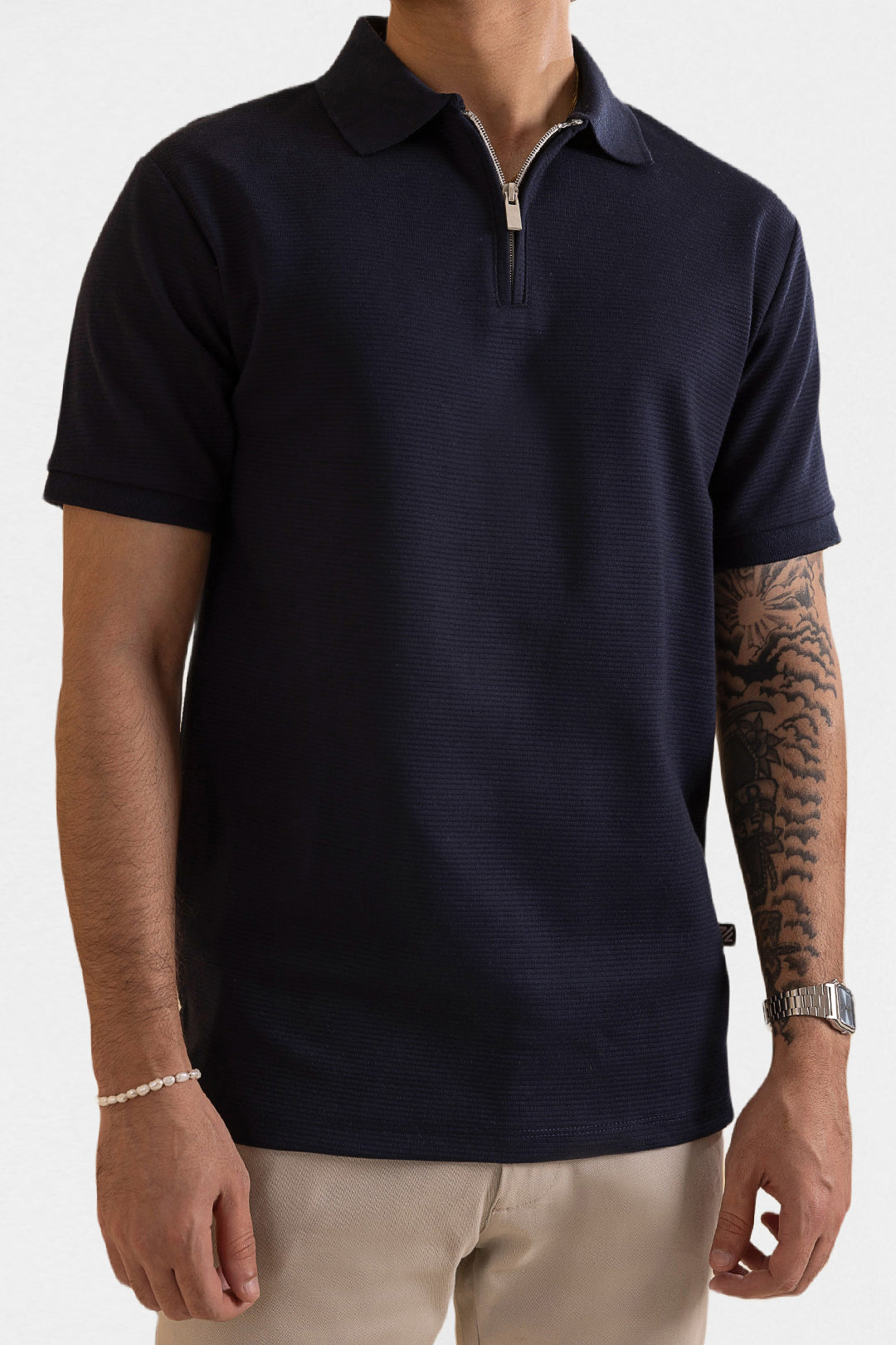 Ottoman Zipper Polo - 5001