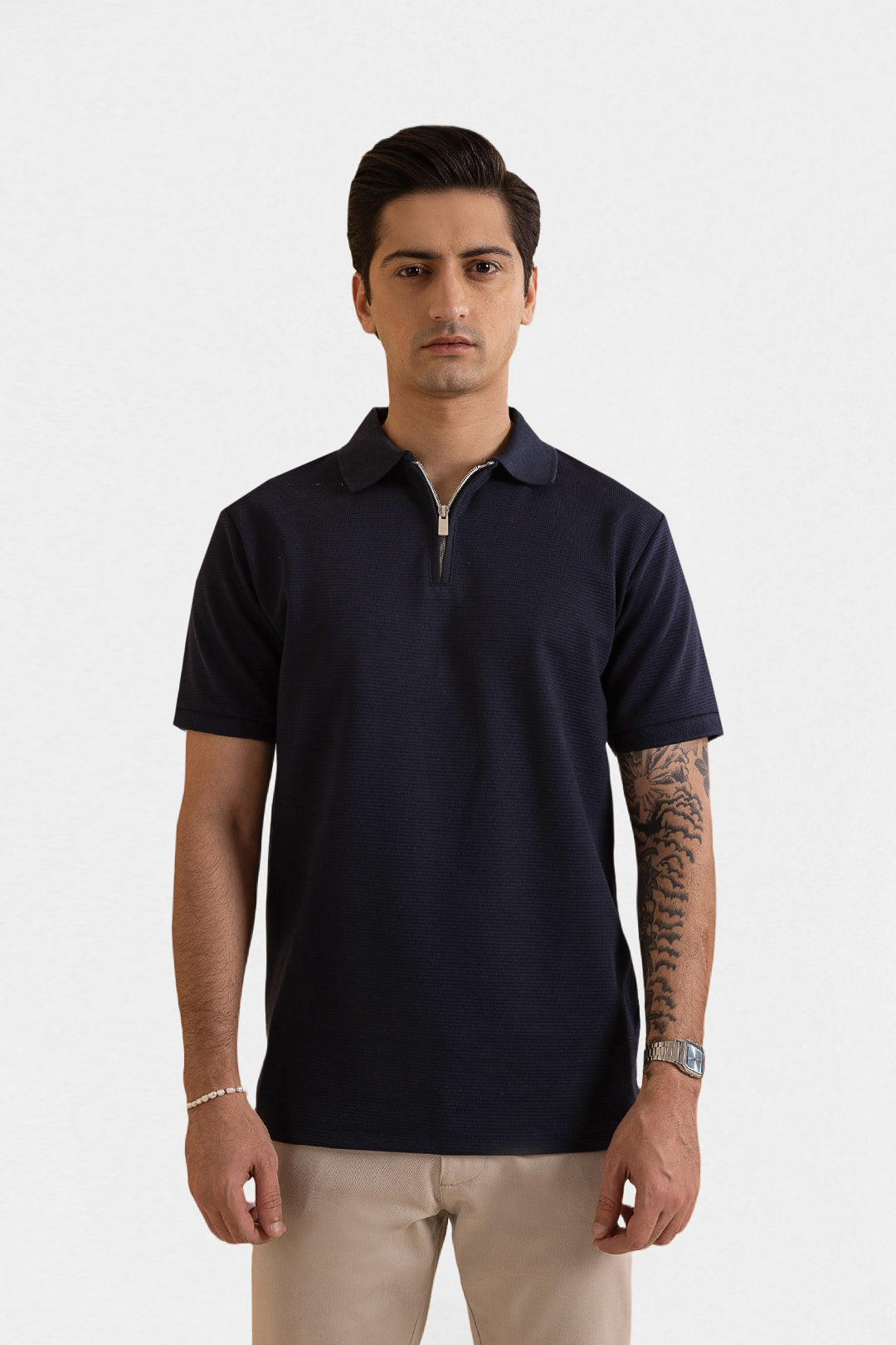 Ottoman Zipper Polo - 5001