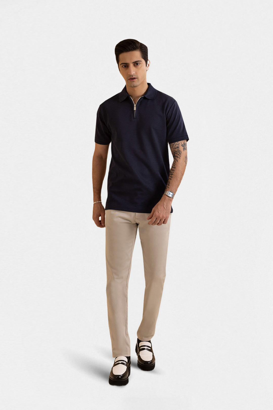 Ottoman Zipper Polo - 5001