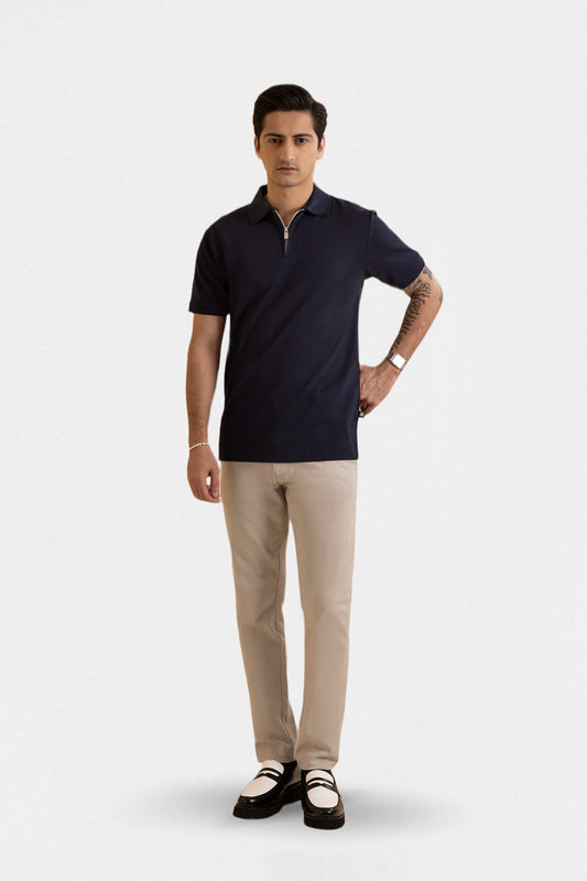 Ottoman Zipper Polo - 5001