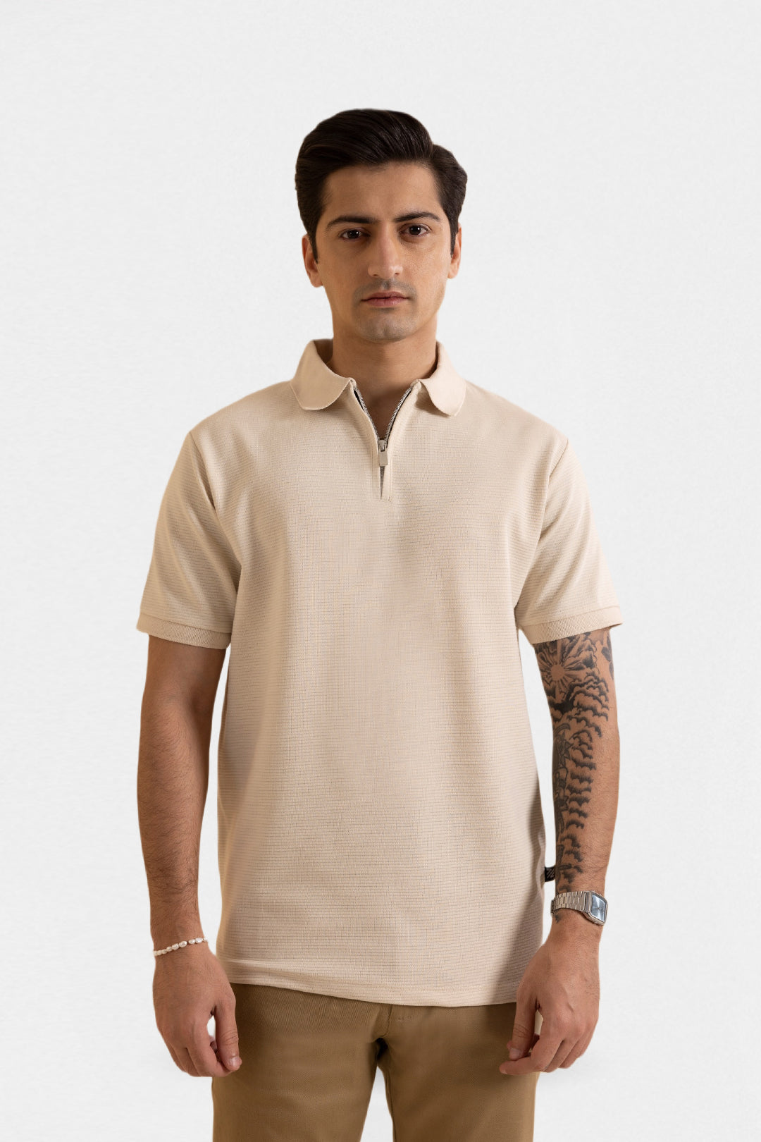 Ottoman Zipper Polo - 5001
