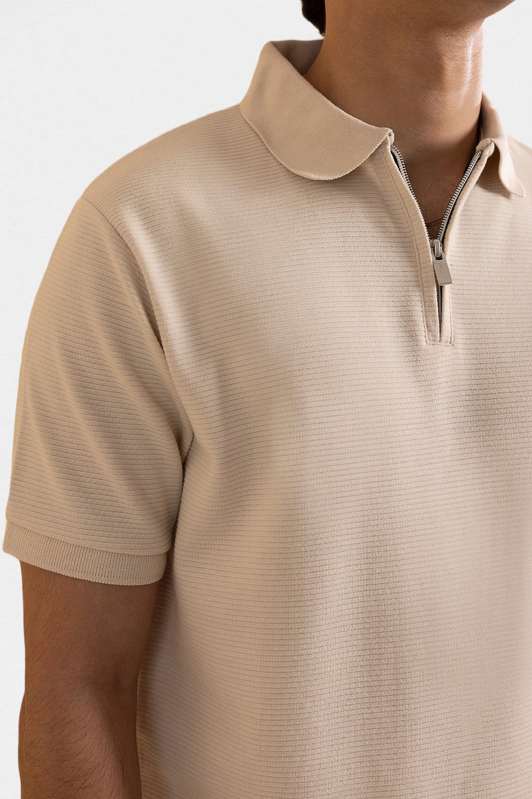 Ottoman Zipper Polo - 5001