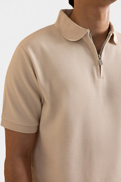 Ottoman Zipper Polo - 5001