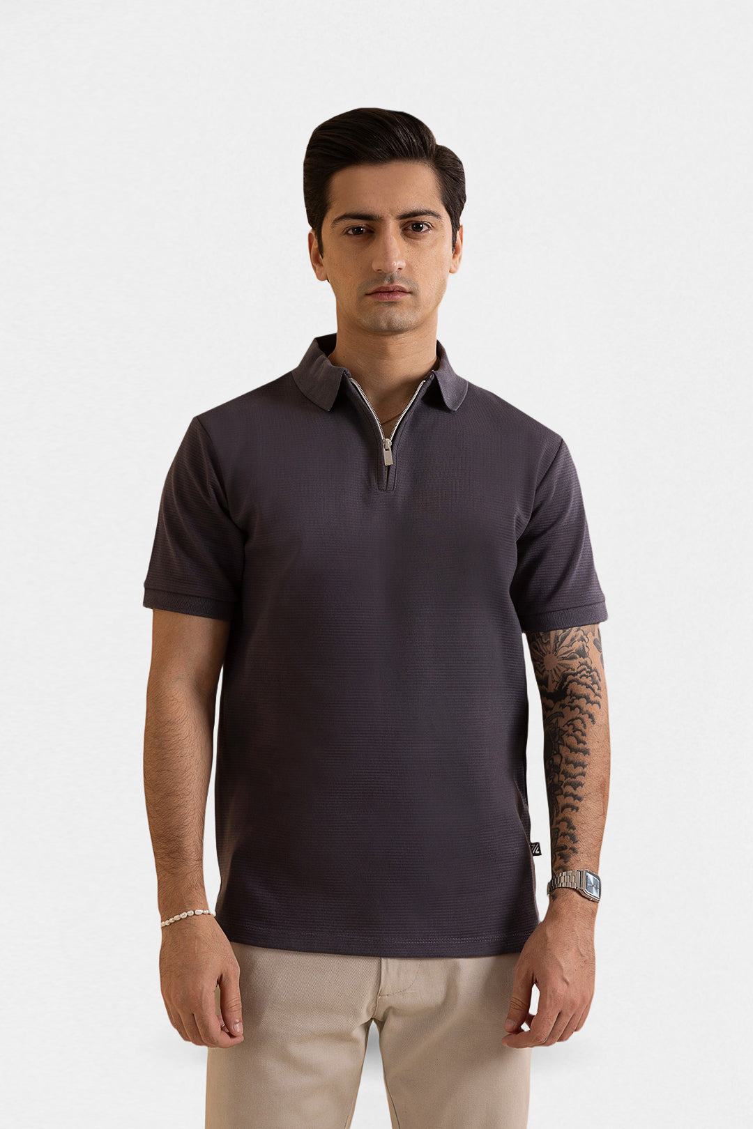 Ottoman Zipper Polo - 5001