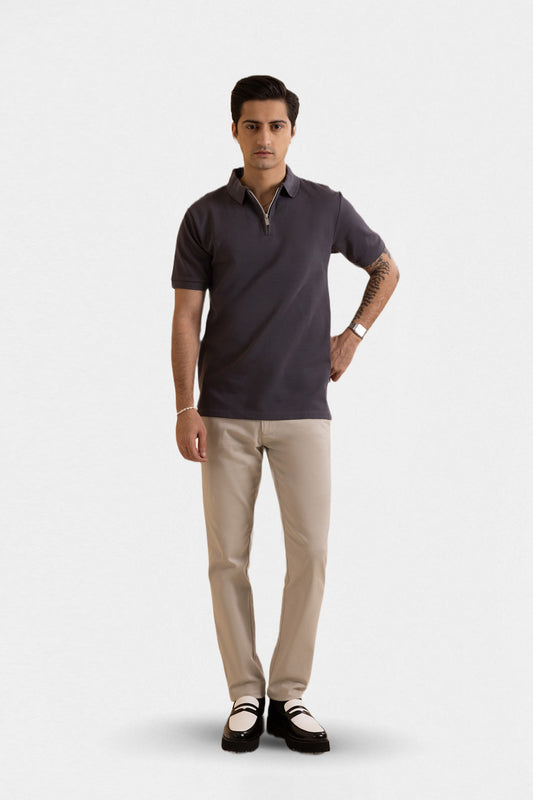Ottoman Zipper Polo - 5001