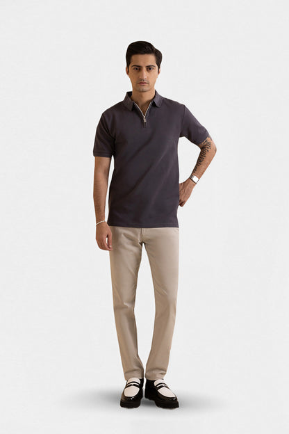 Ottoman Zipper Polo - 5001