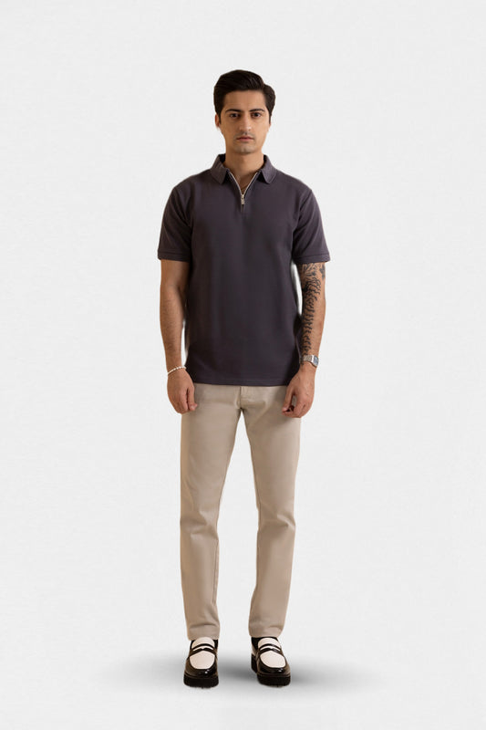 Ottoman Zipper Polo - 5001