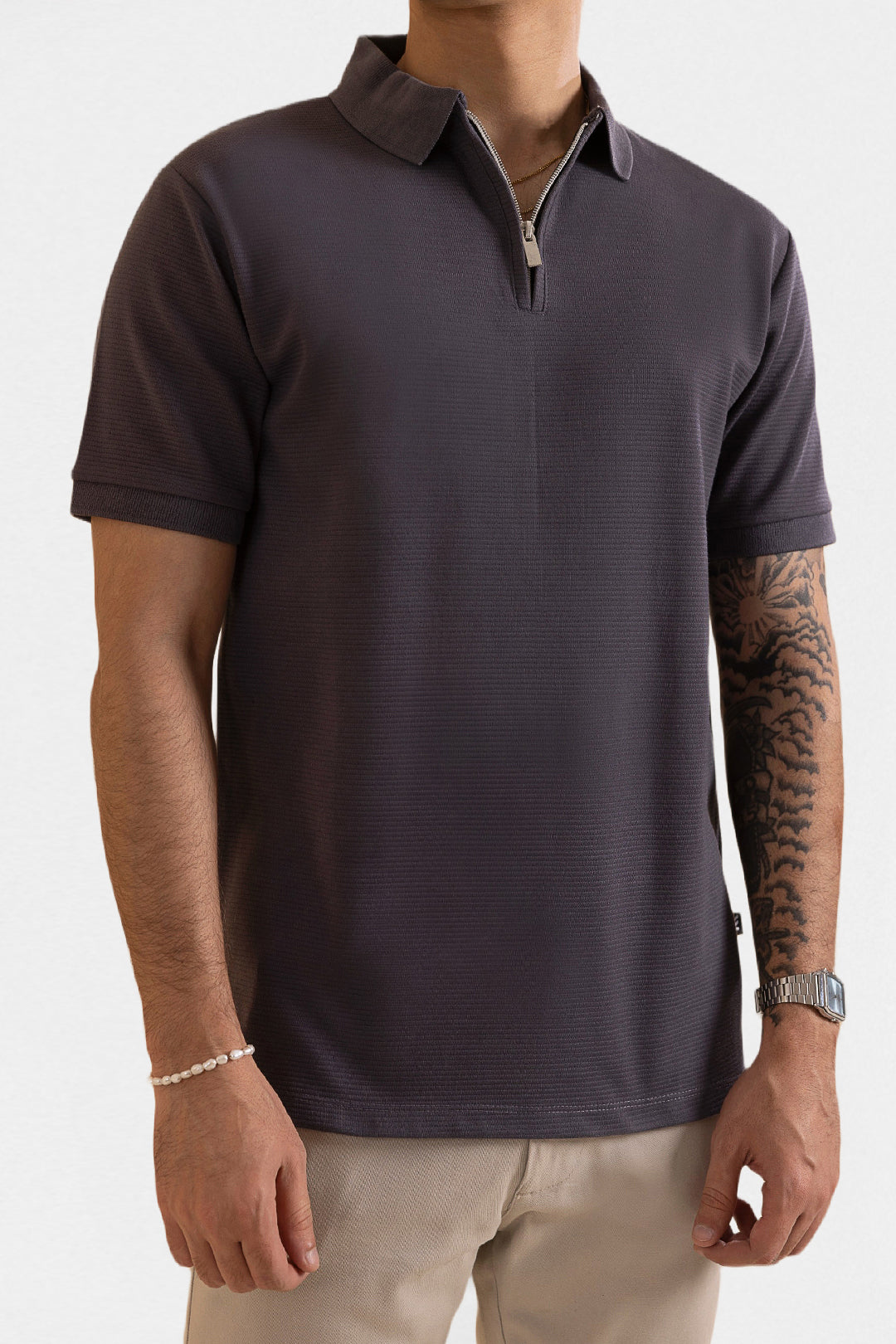 Ottoman Zipper Polo - 5001