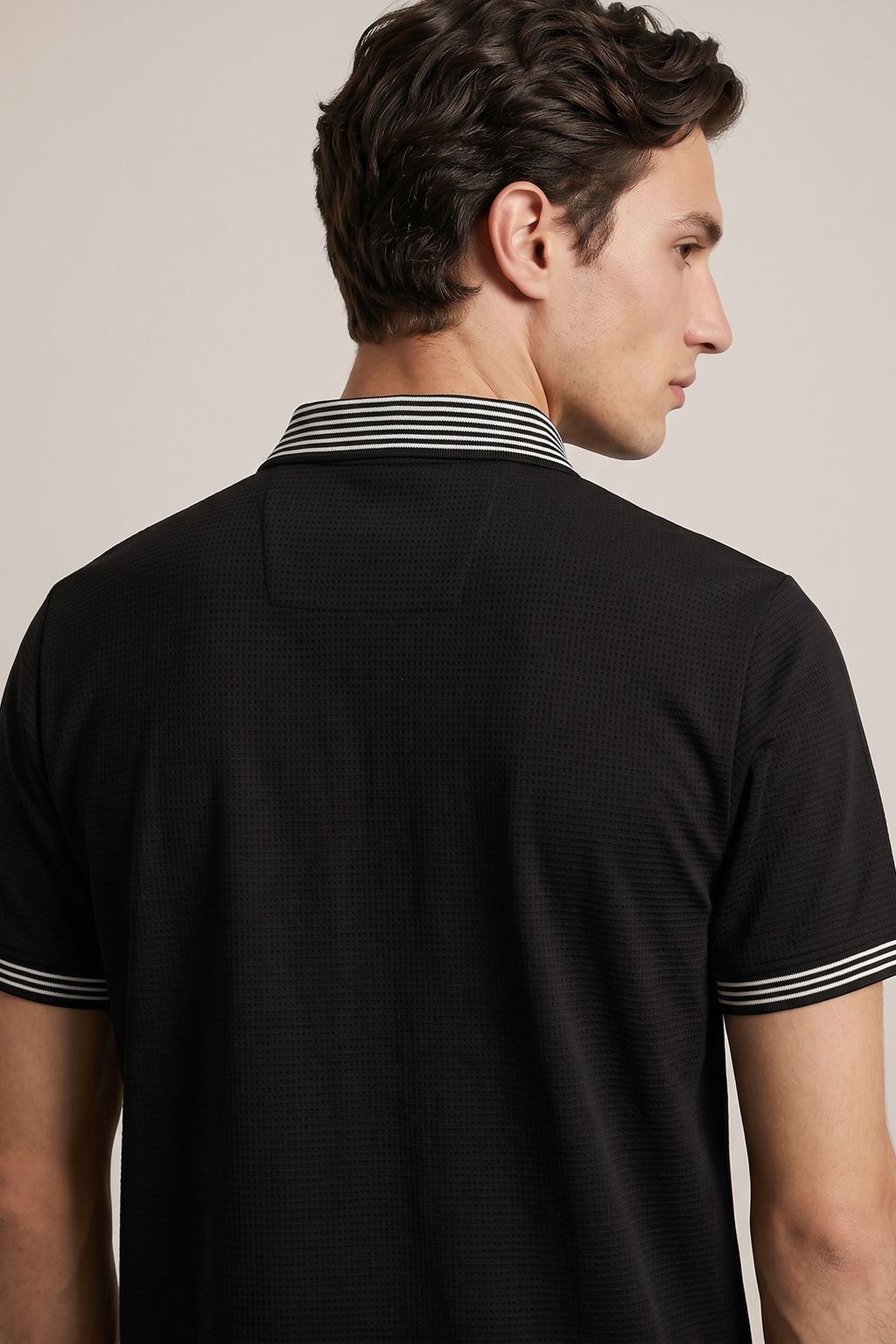Ottoman Textured Polo - 6002