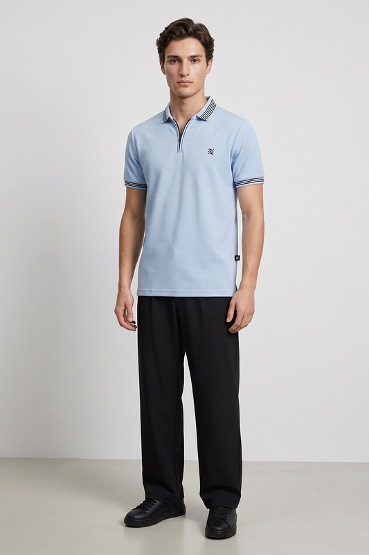 Ottoman Textured Polo - 6002