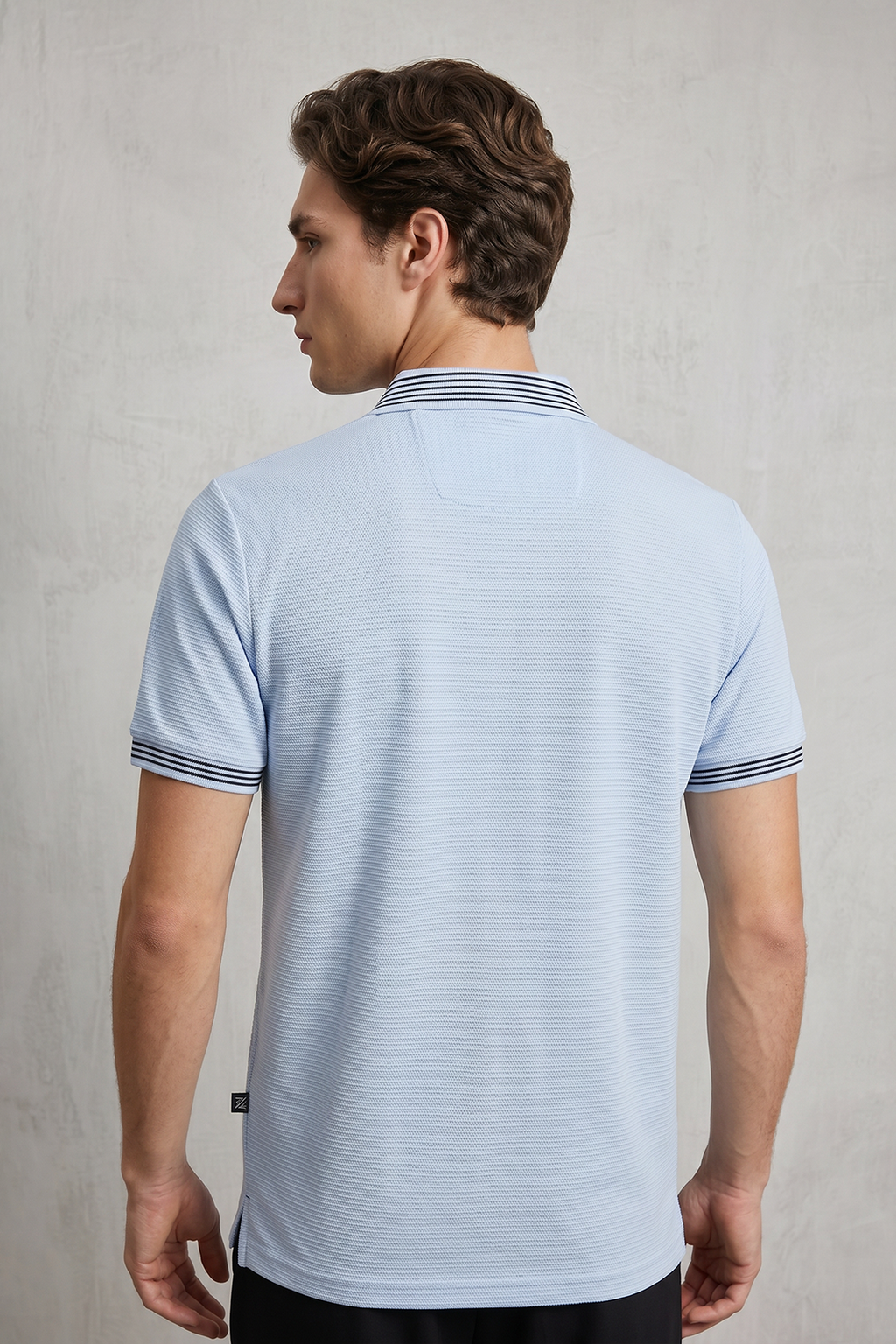 Ottoman Textured Polo - 6002