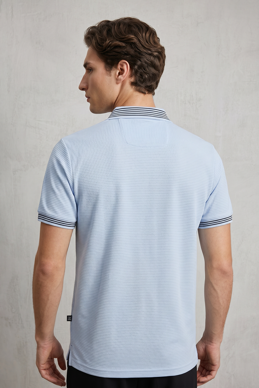 Ottoman Textured Polo - 6002