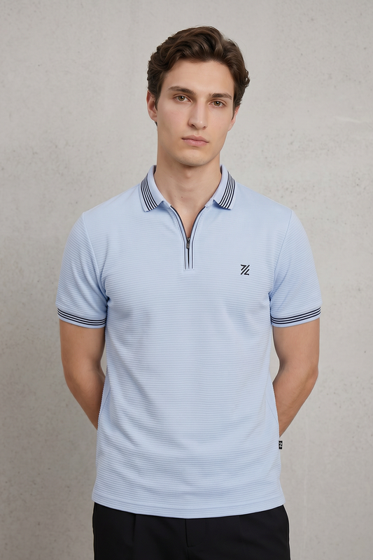 Ottoman Textured Polo - 6002