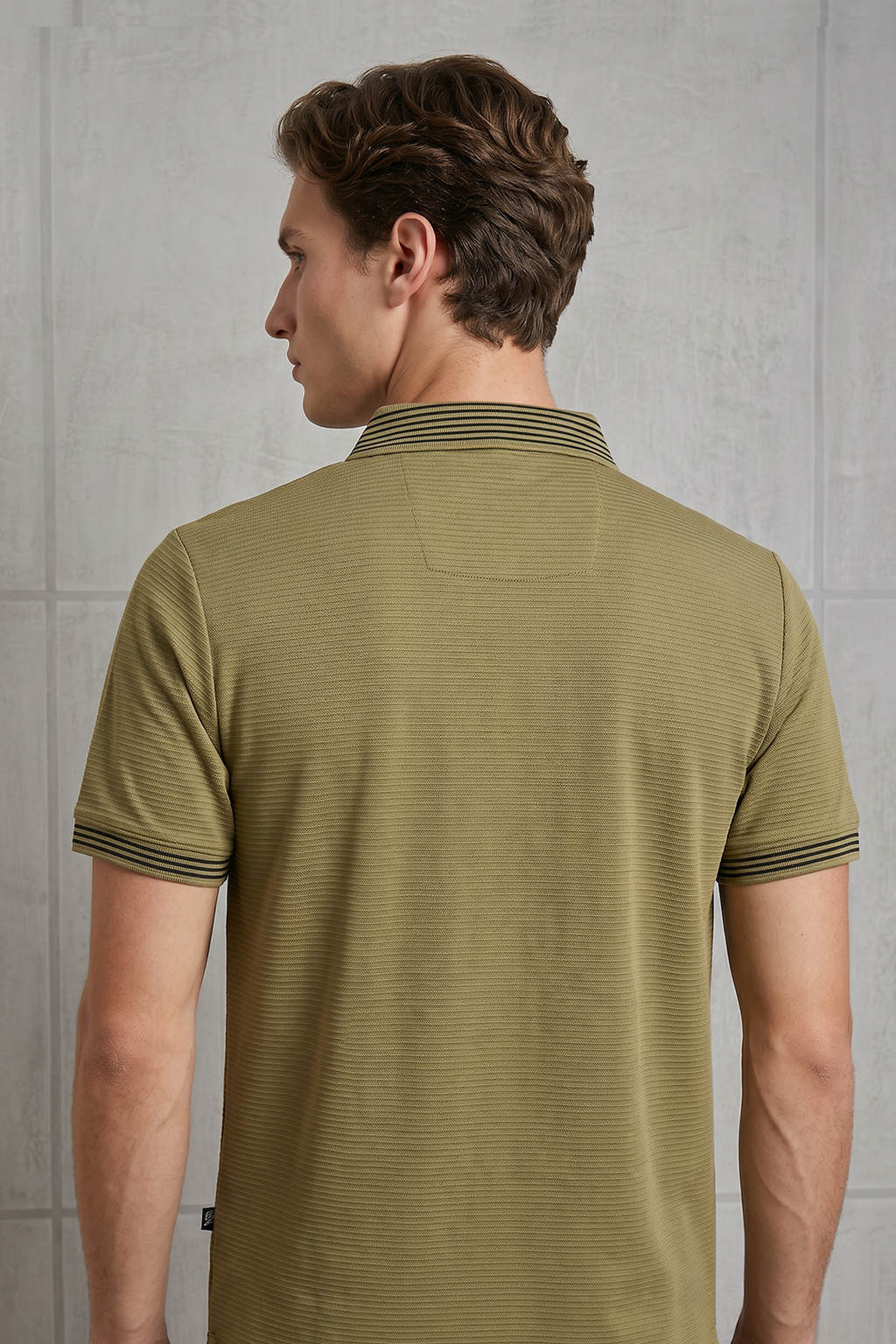 Ottoman Textured Polo - 6002