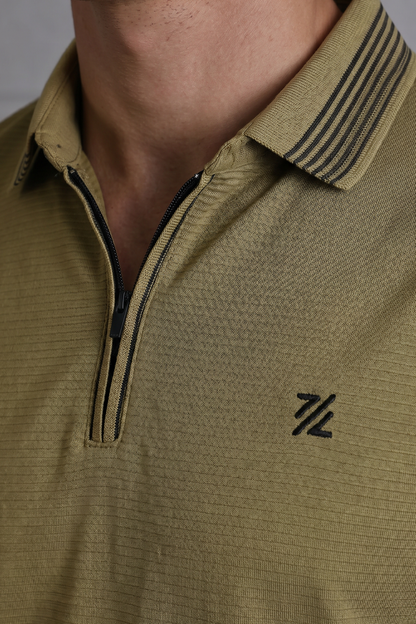 Ottoman Textured Polo - 6002