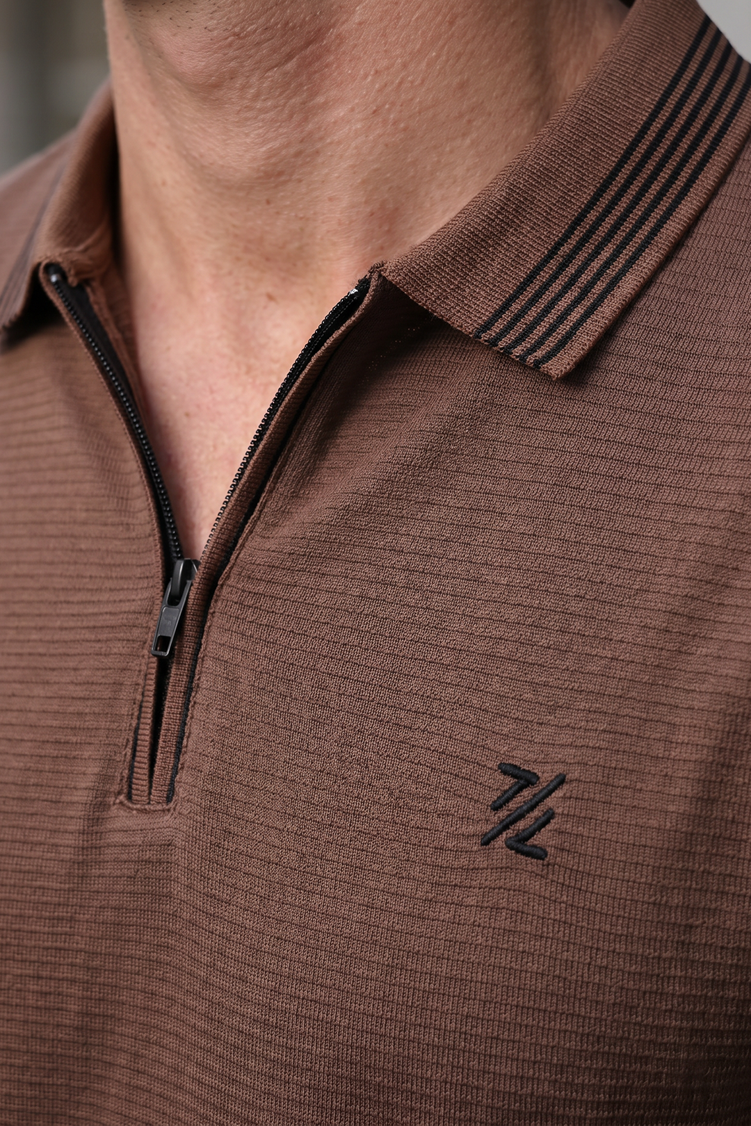 Ottoman Textured Polo - 6002