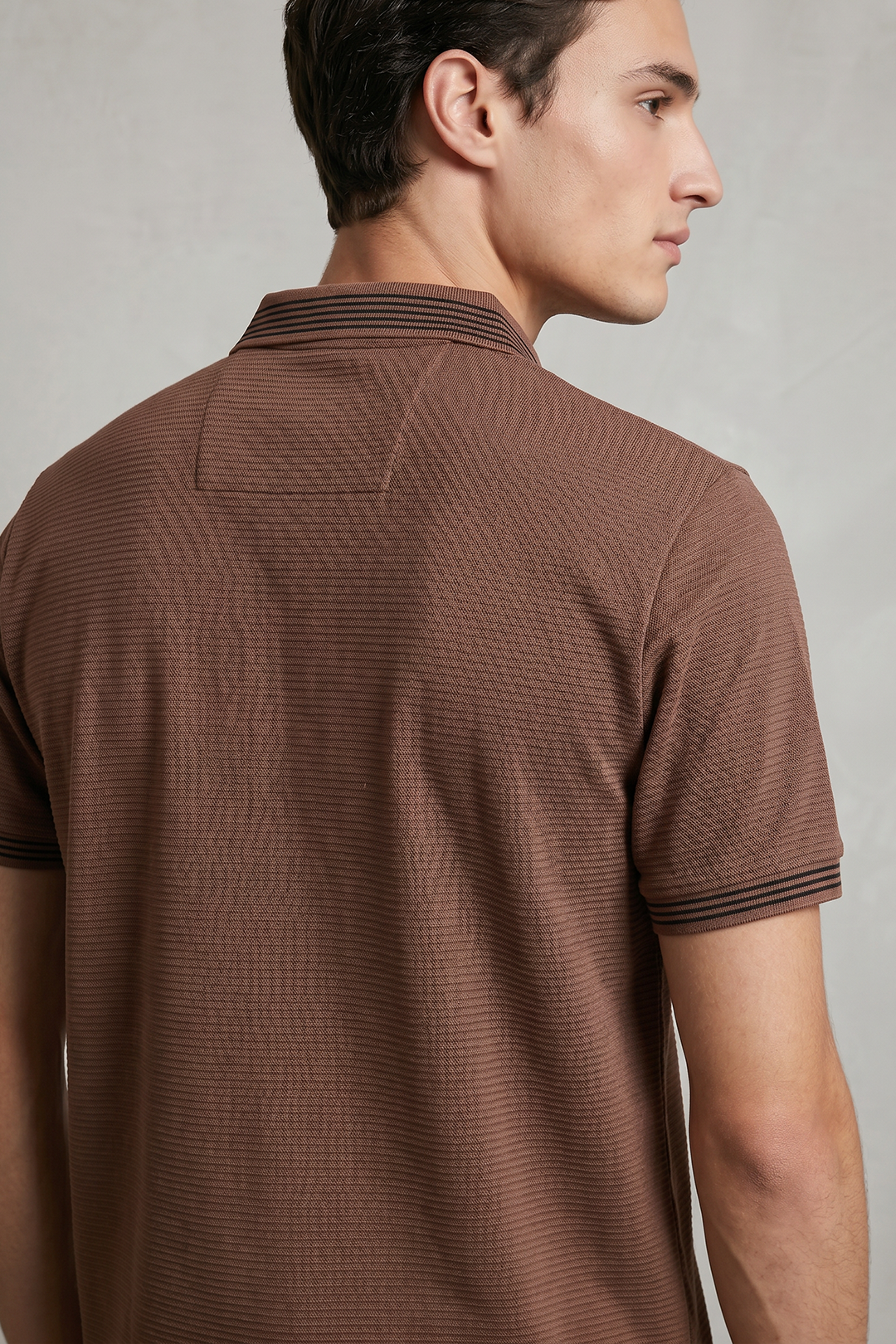 Ottoman Textured Polo - 6002
