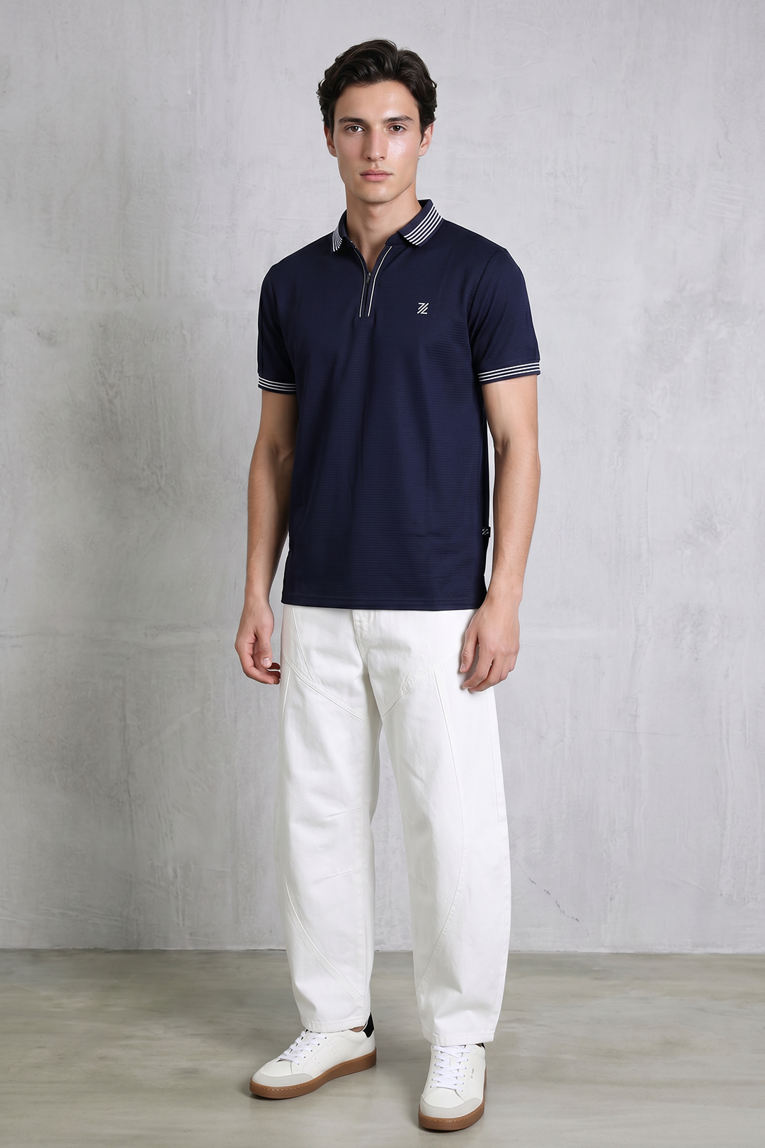 Ottoman Textured Polo - 6002