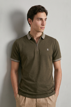 Ottoman Textured Polo - 6002