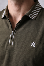 Ottoman Textured Polo - 6002