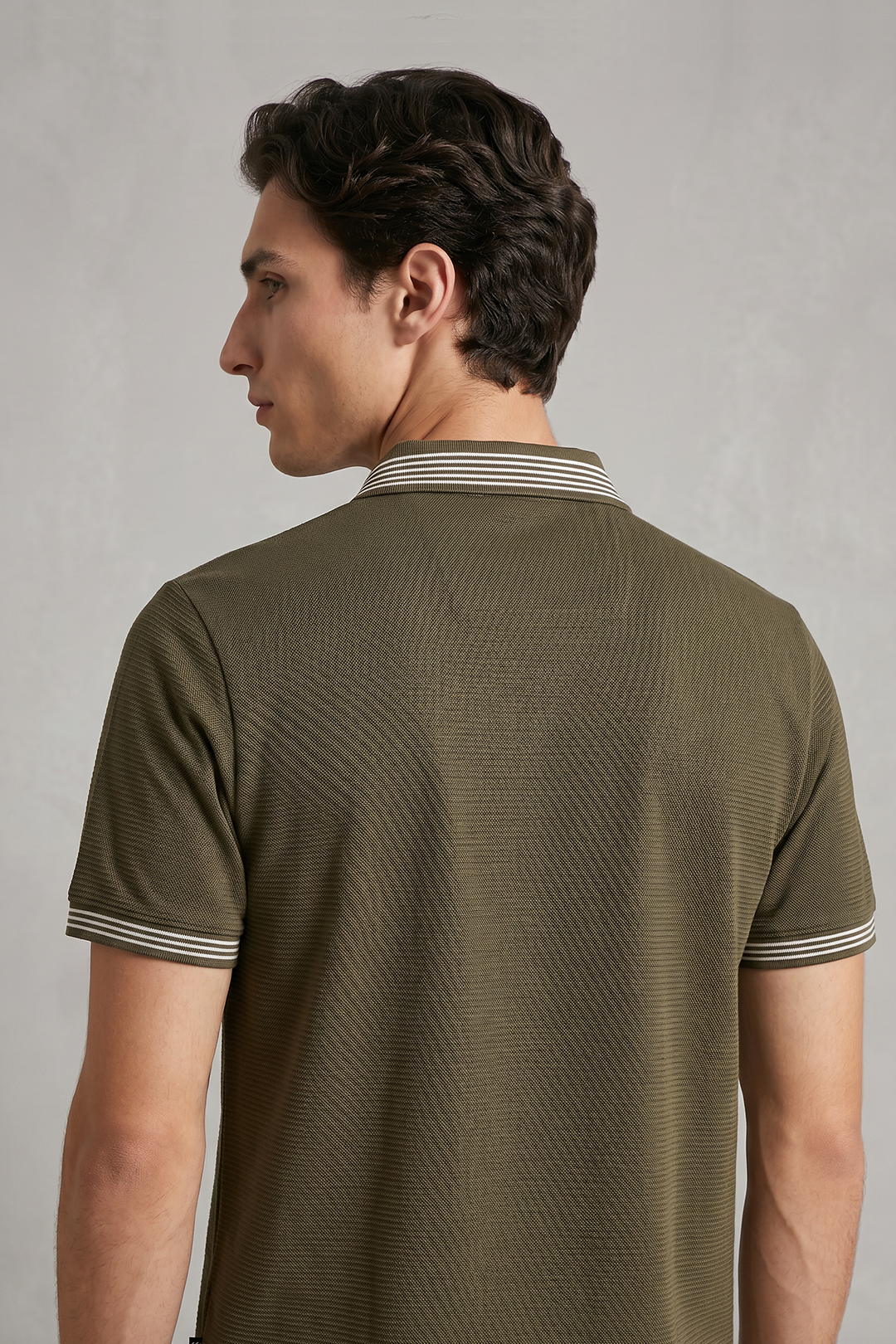 Ottoman Textured Polo - 6002