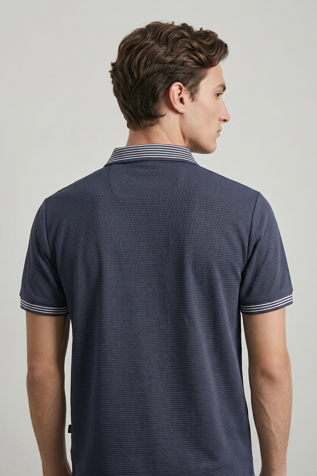 Ottoman Textured Polo - 6002